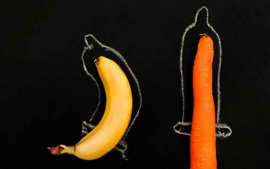 банан и морковка