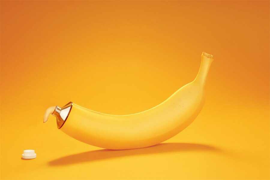 банан течет