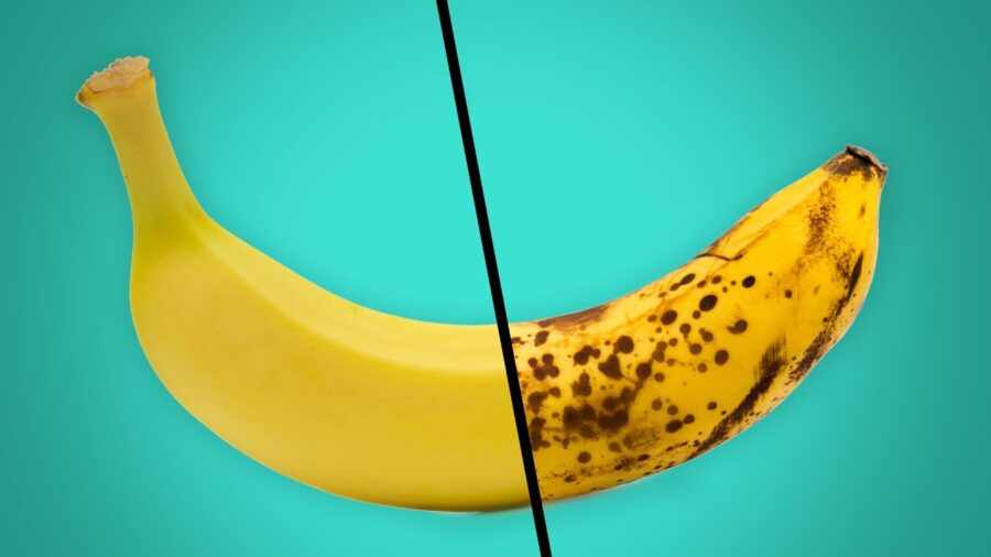 банан наполовину здоров