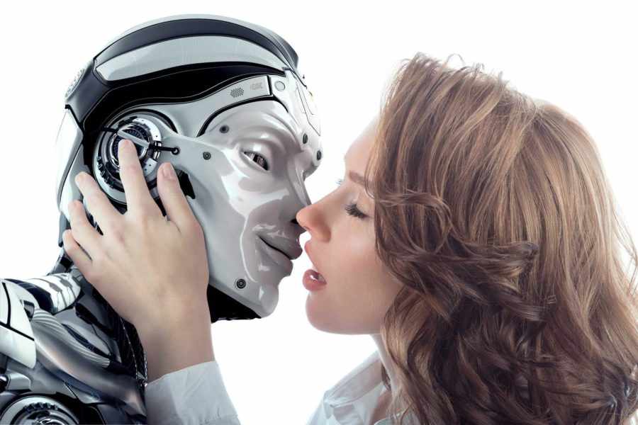 поцелуй с роботом