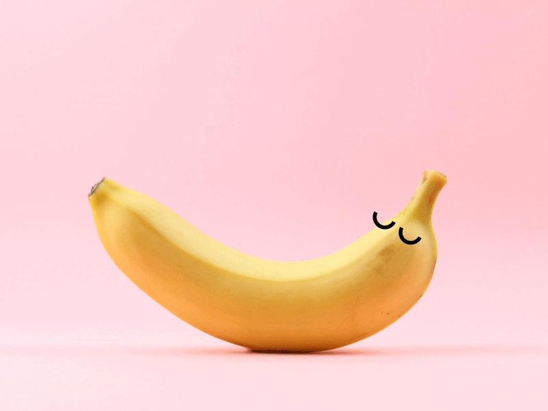 спящий банан