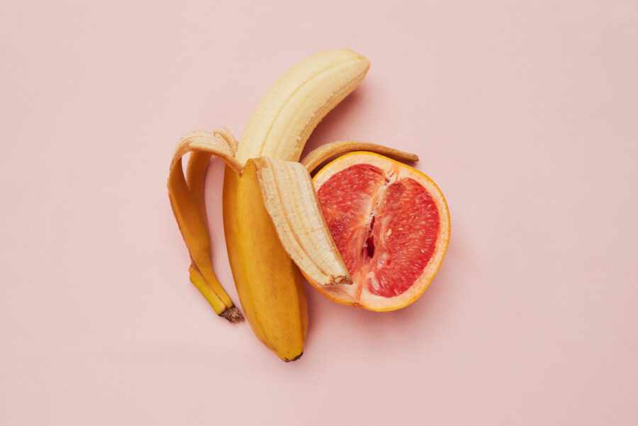 банан и грейпфрут