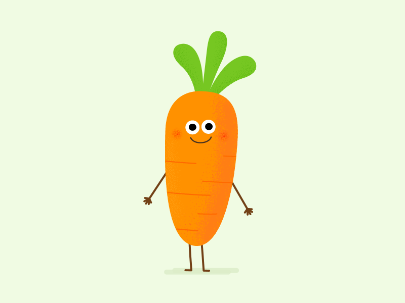 веселая морковка машет