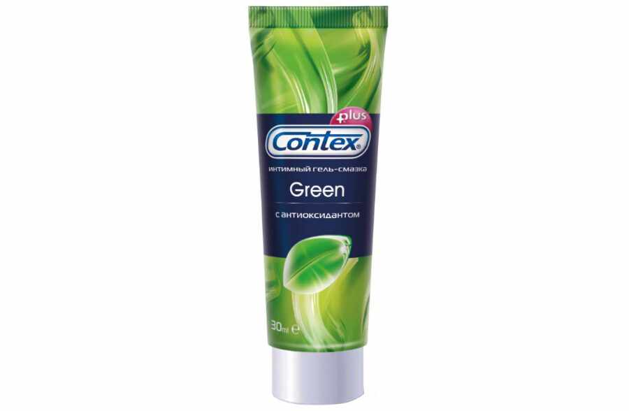 Интимный гель-смазка Contex Green, с антиоксидантом