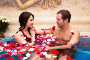 Романтическое свидание в бане